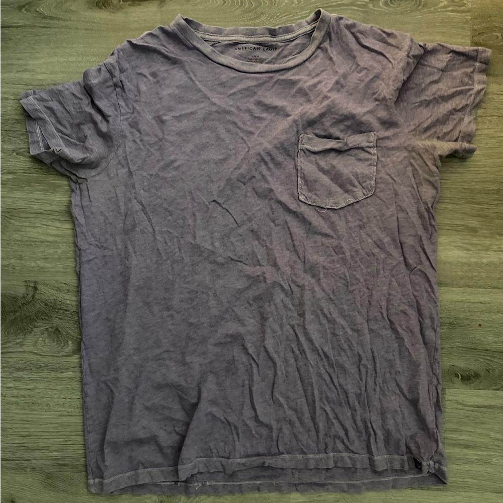 American Eagle Outfitters Gray Short Sleeve Tee